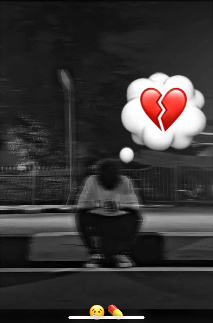 Broken heart dp creative photo