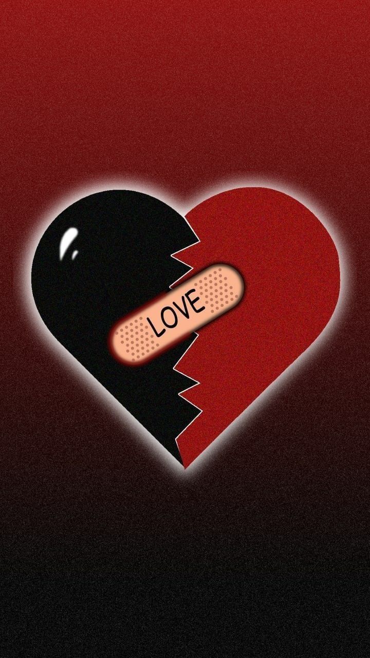 Broken heart dp instagram style