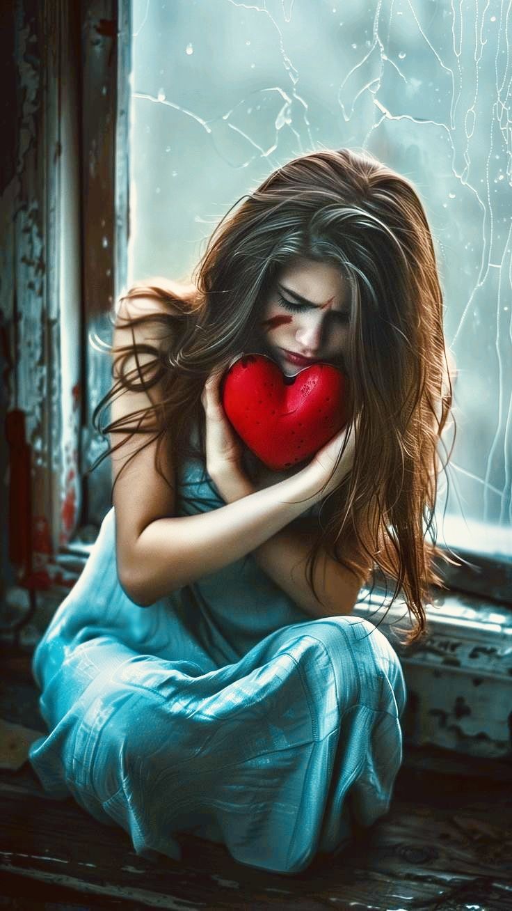 Broken heart dp realistic