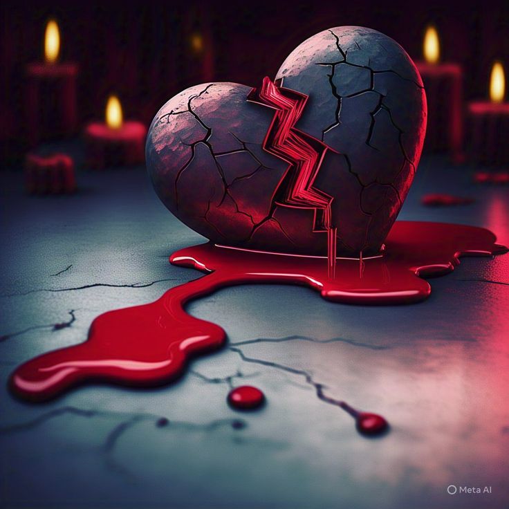 Broken heart dp sad feeling