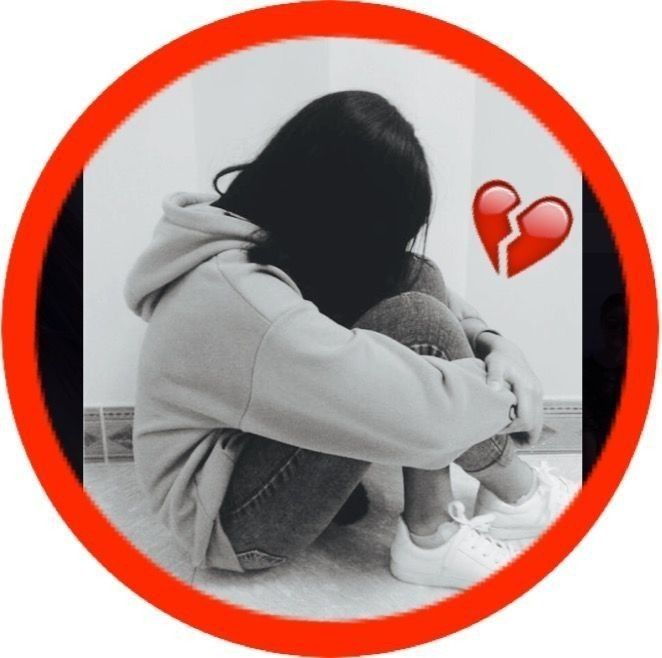 Broken heart dp touching photo