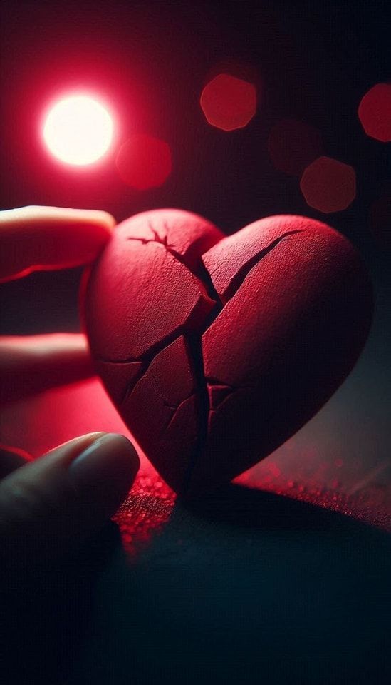 Broken heart dp with emoji