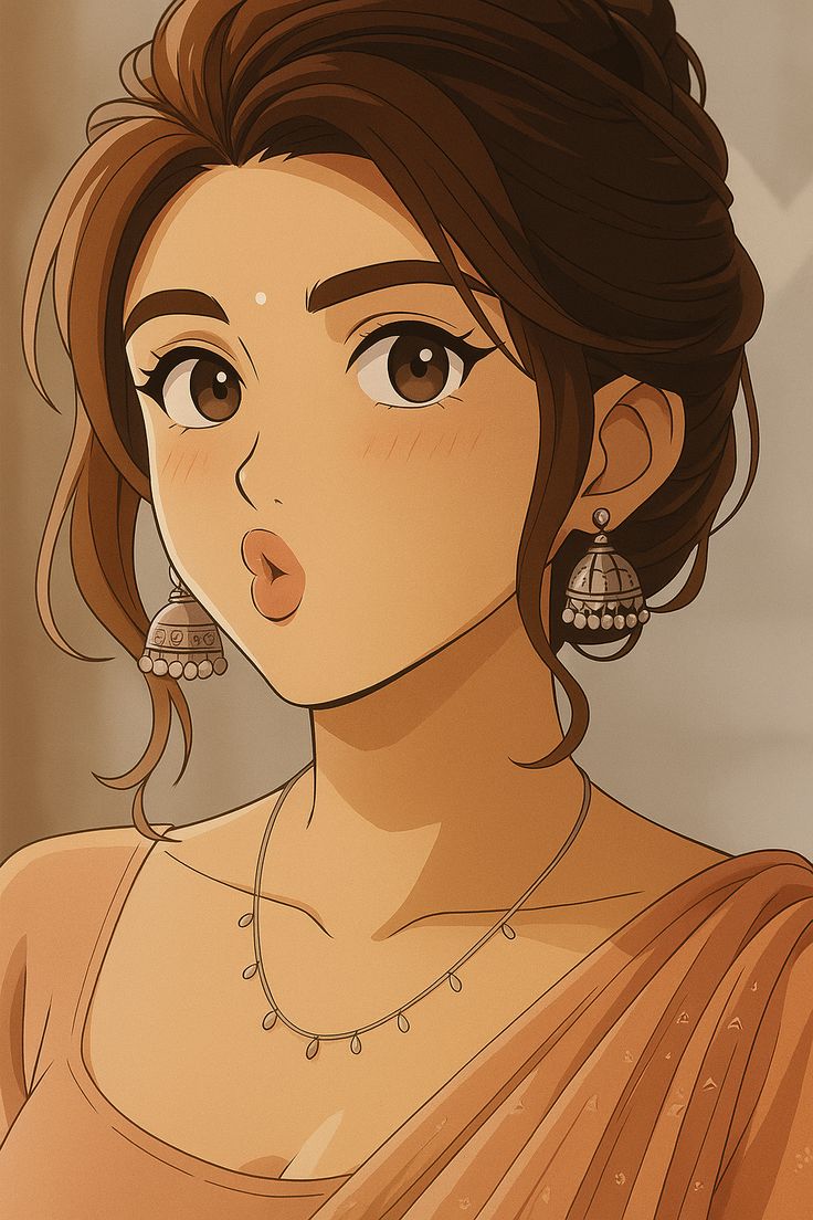 Cute girl pic in saree