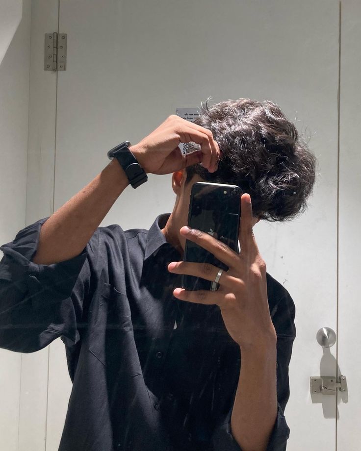 Hidden face dp for boys black background