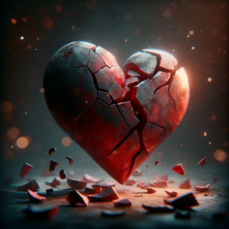 Sad broken heart dp