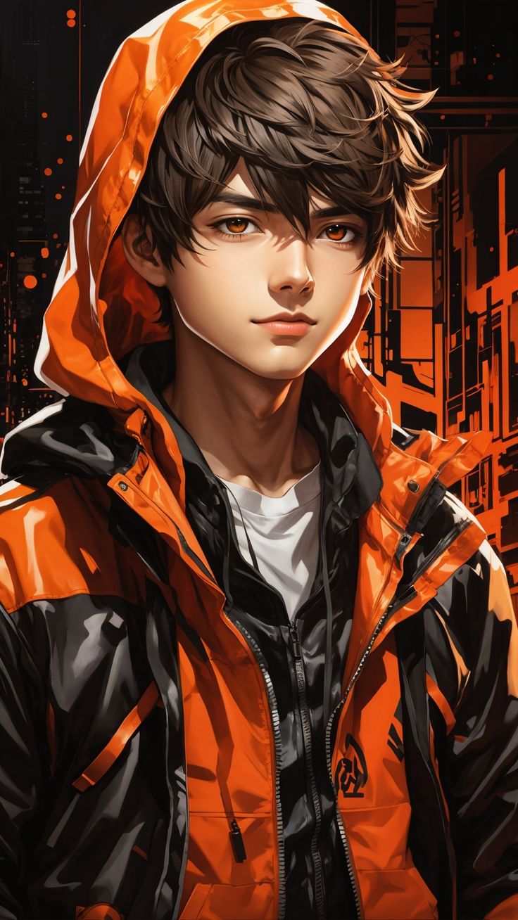 anime boy dp black and white