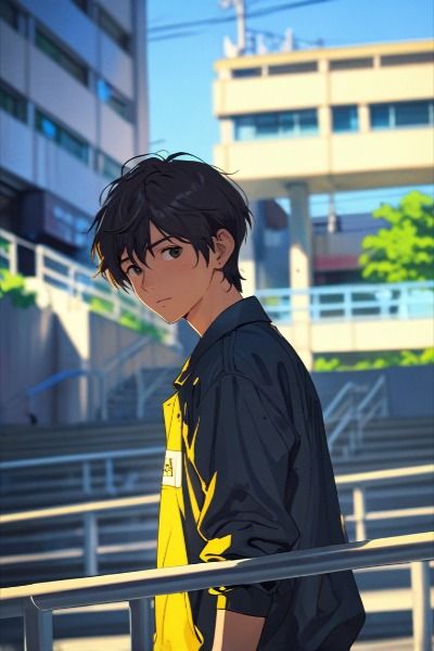 anime boy dp chill vibe