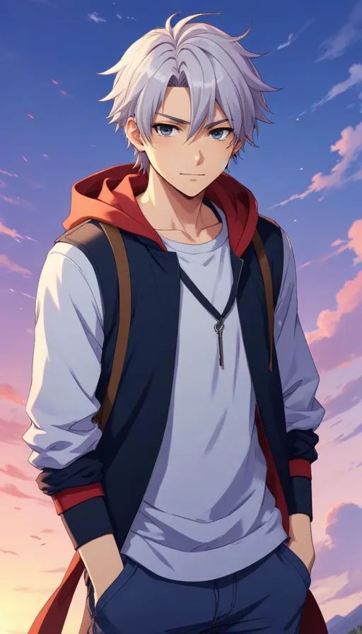 anime boy dp cute smile