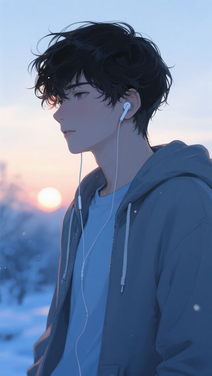 anime boy dp love style