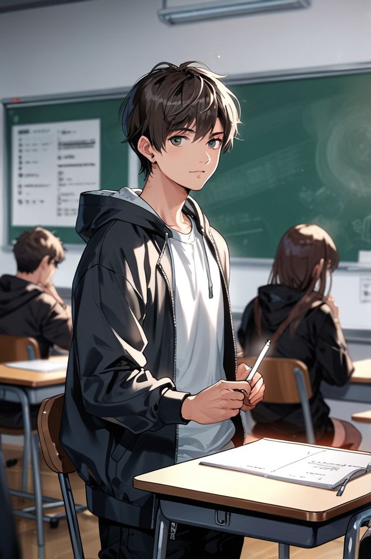 anime boy dp modern style