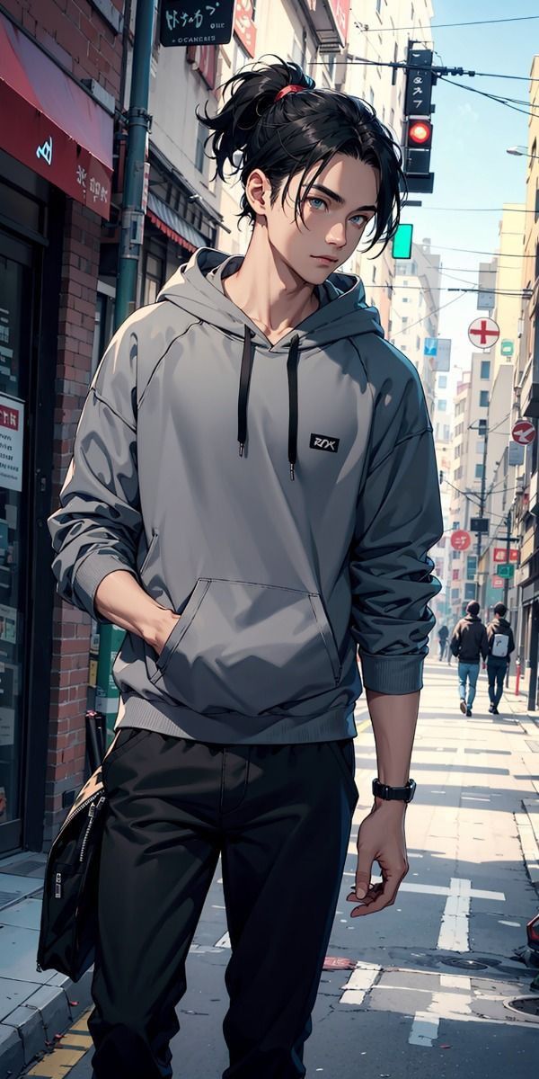 anime boy dp with smile