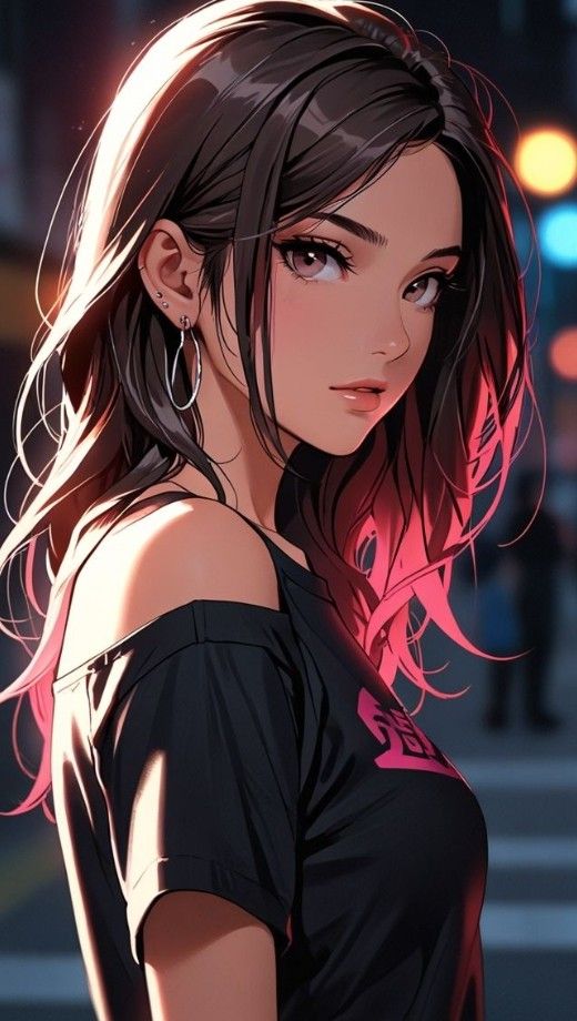 anime girl dp aesthetic dark theme