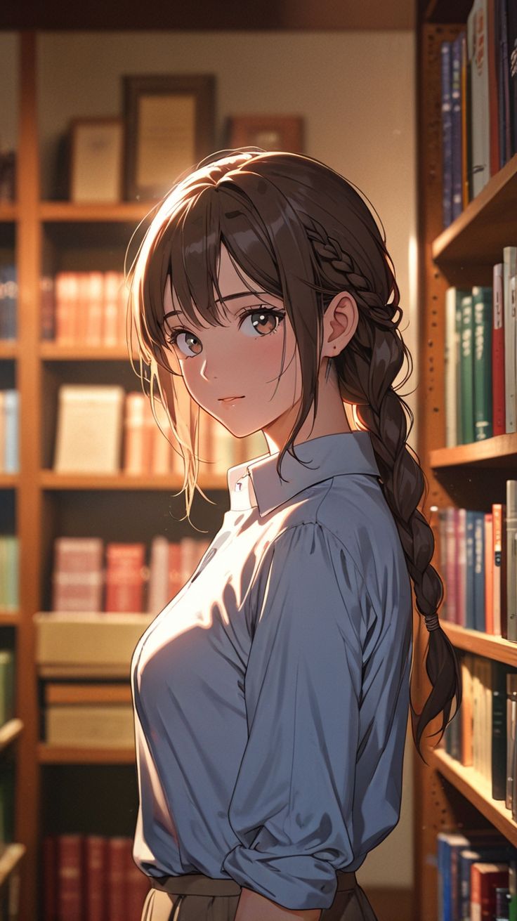 anime girl dp with headphones