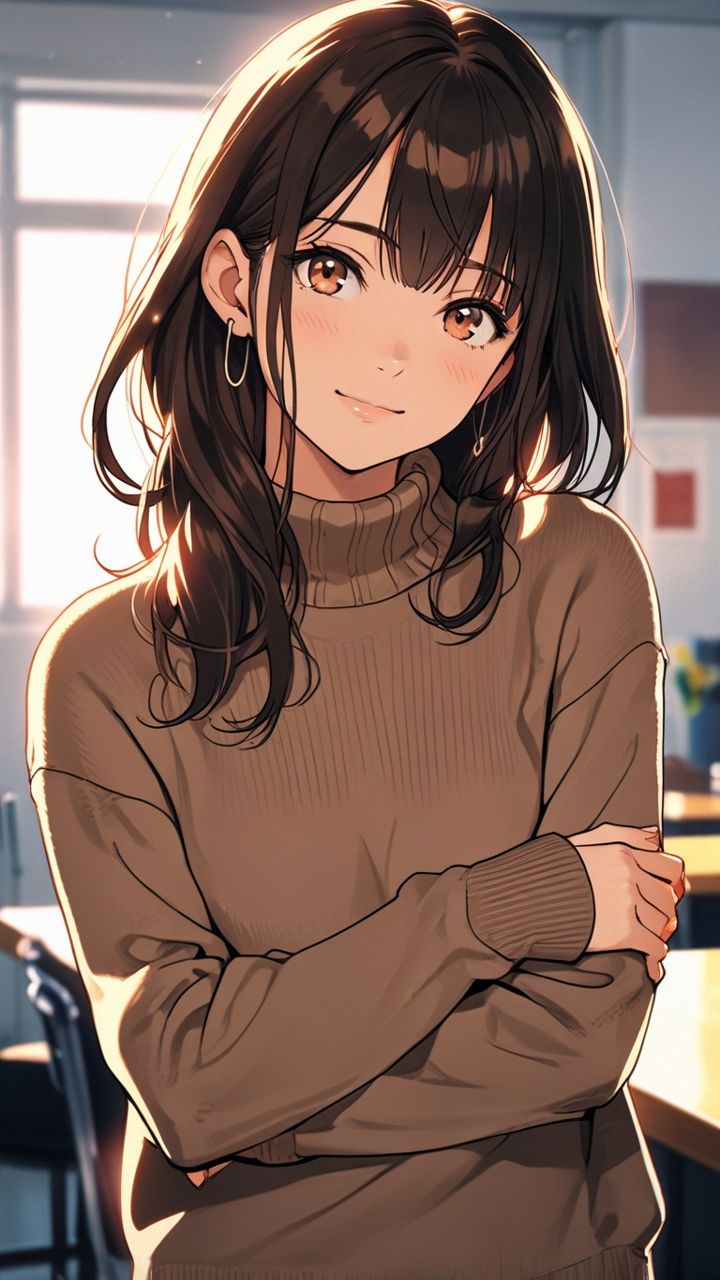 black background anime girl dp
