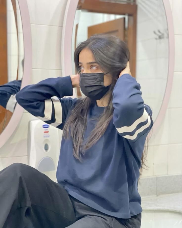 black mask girl dp hd