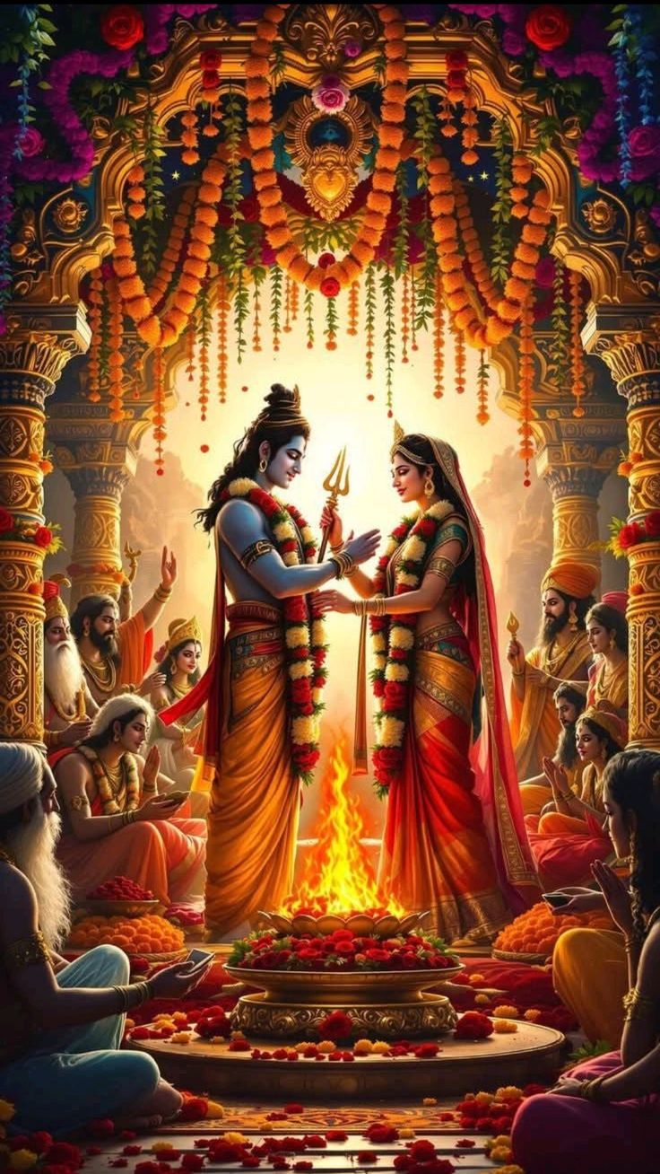 cute shiv parvati hd wallpaper