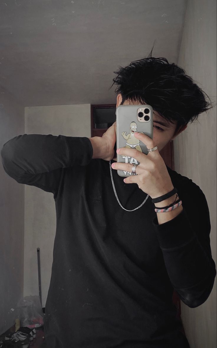 dp for boys black outfit