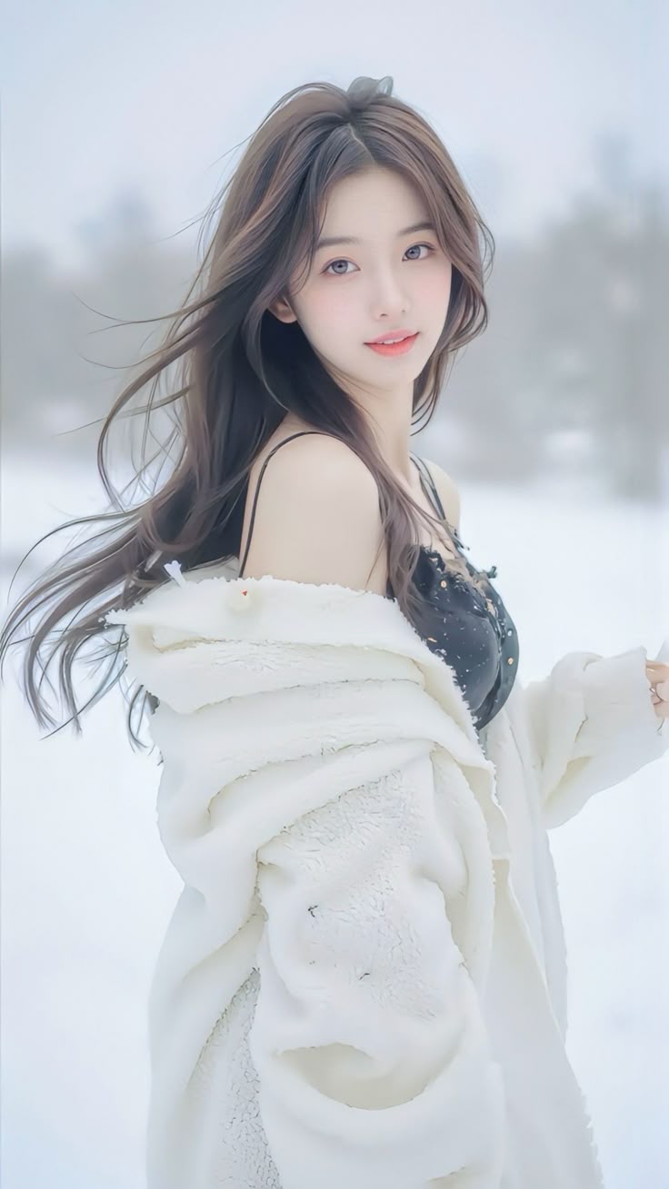 korean girl dp in black dress