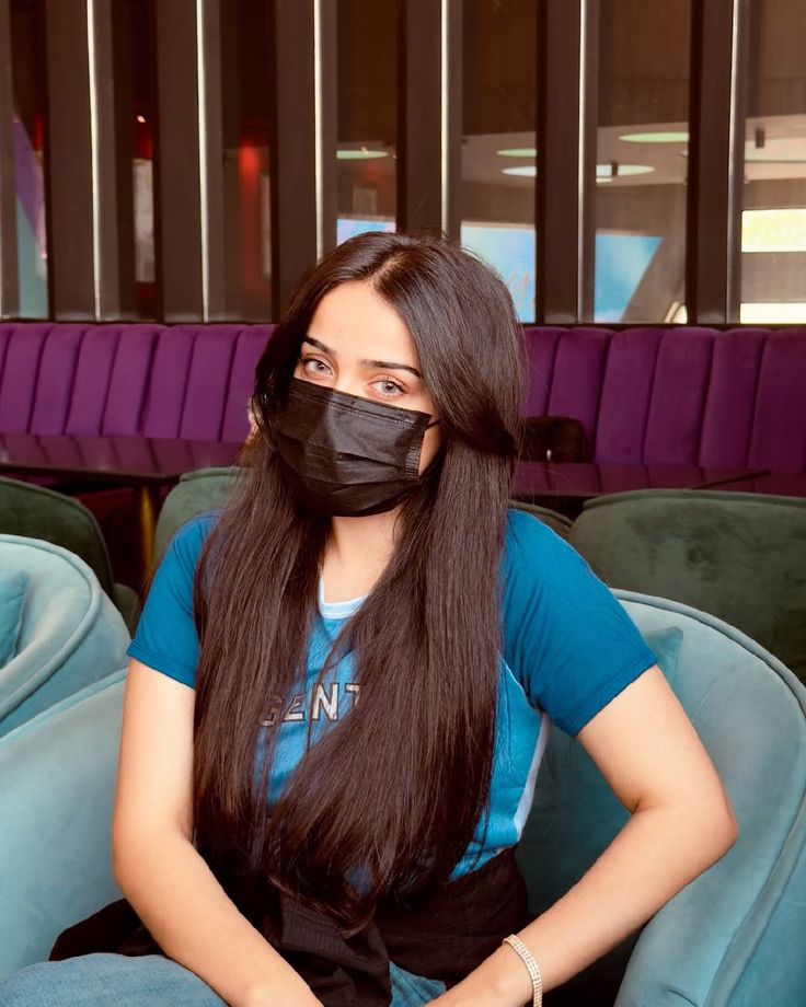 mask girl dp aesthetic hd