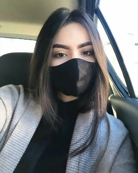 mask girl dp for instagram