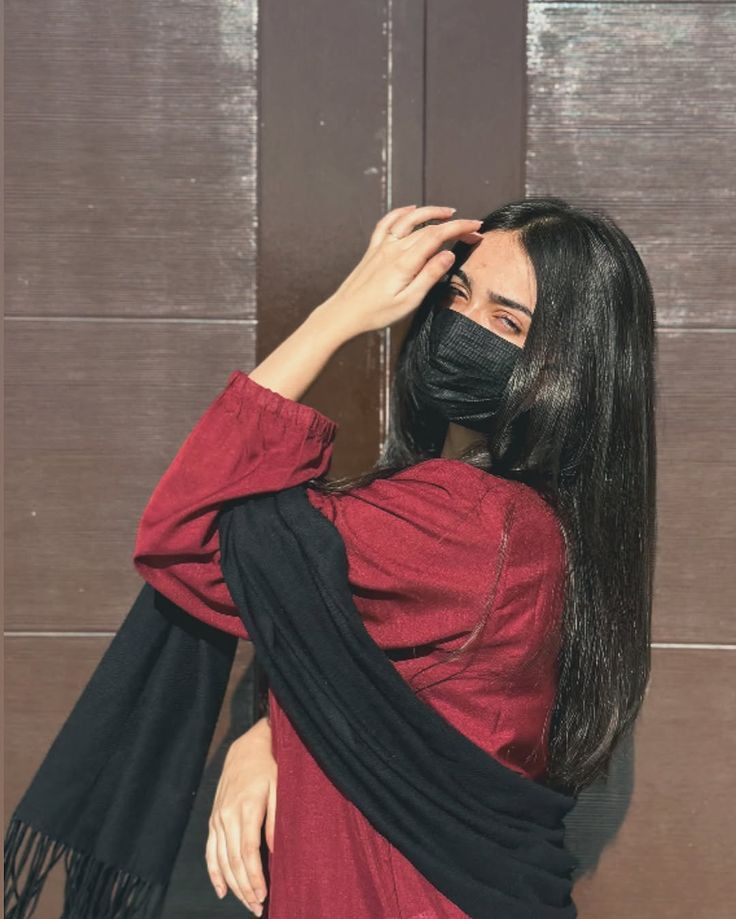 mask girl dp for whatsapp