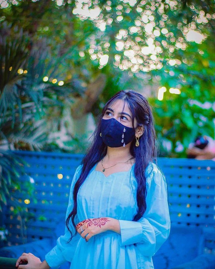 mask girl dp new