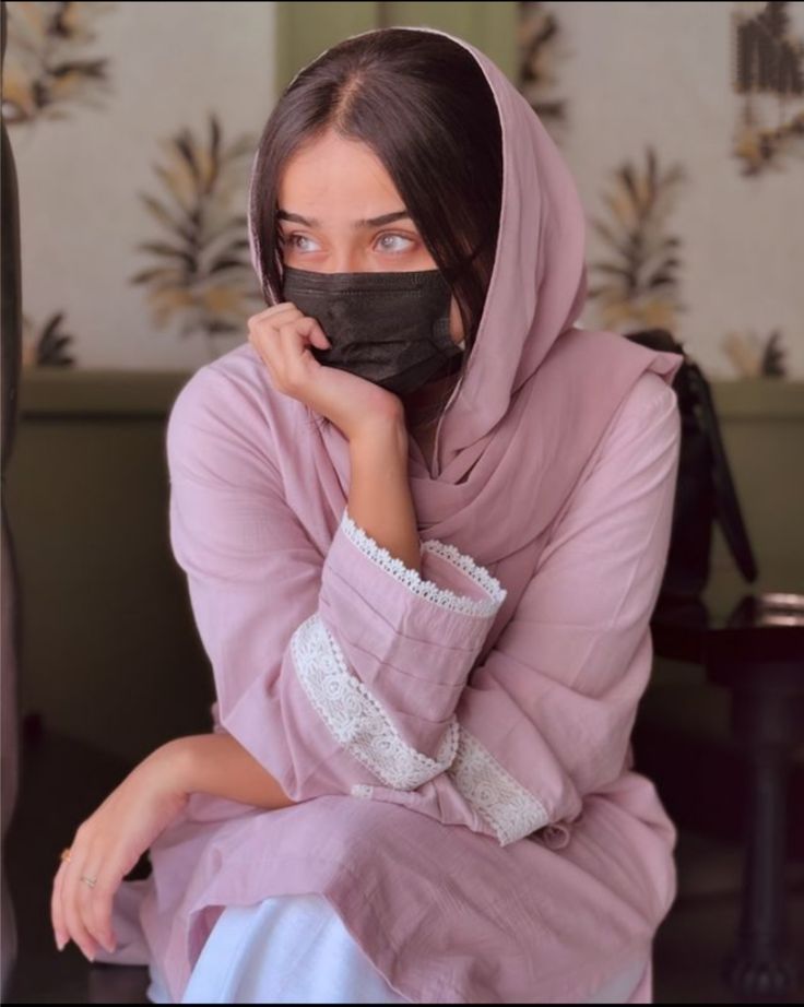 mask girl dp wallpaper