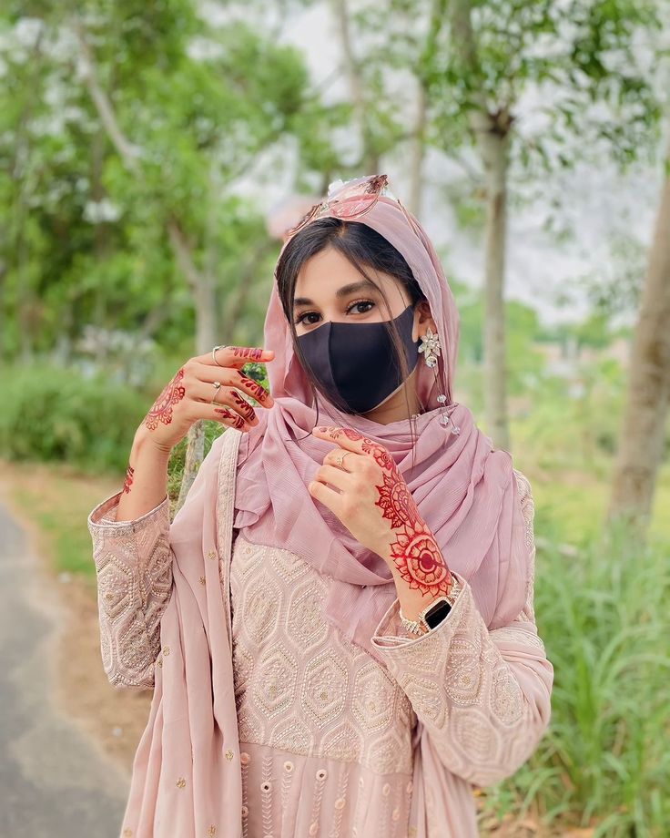 mask girl dp whatsapp new