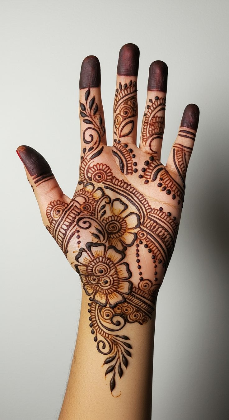 mehndi design photos easy and simple