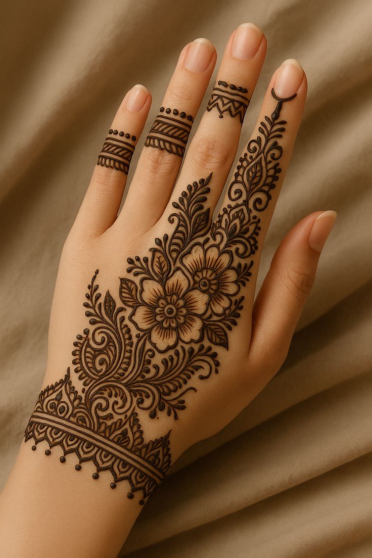 mehndi design photos full cover