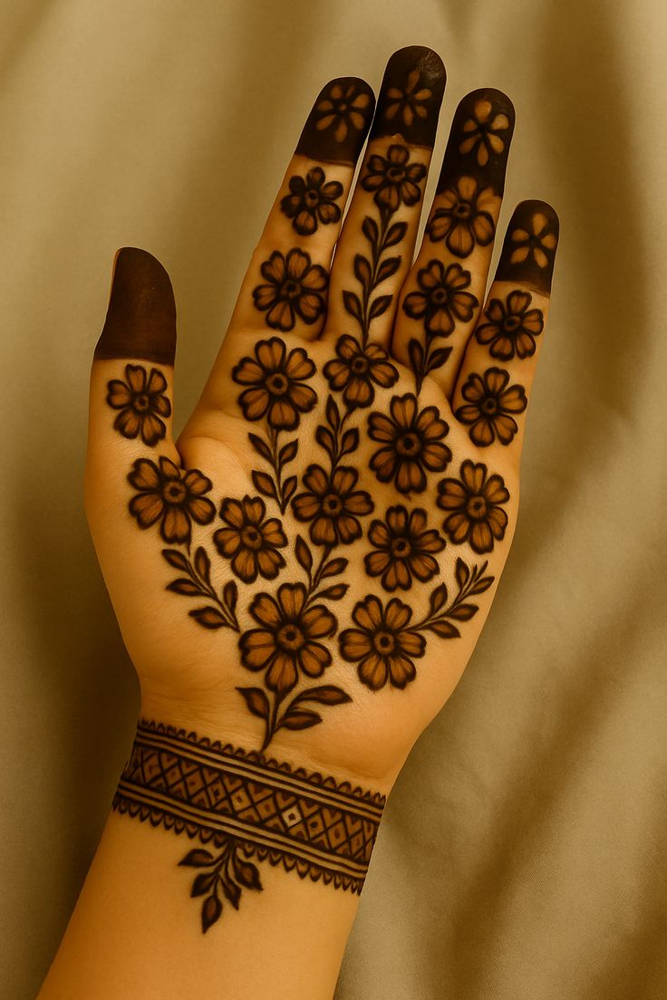 mehndi design photos half hand
