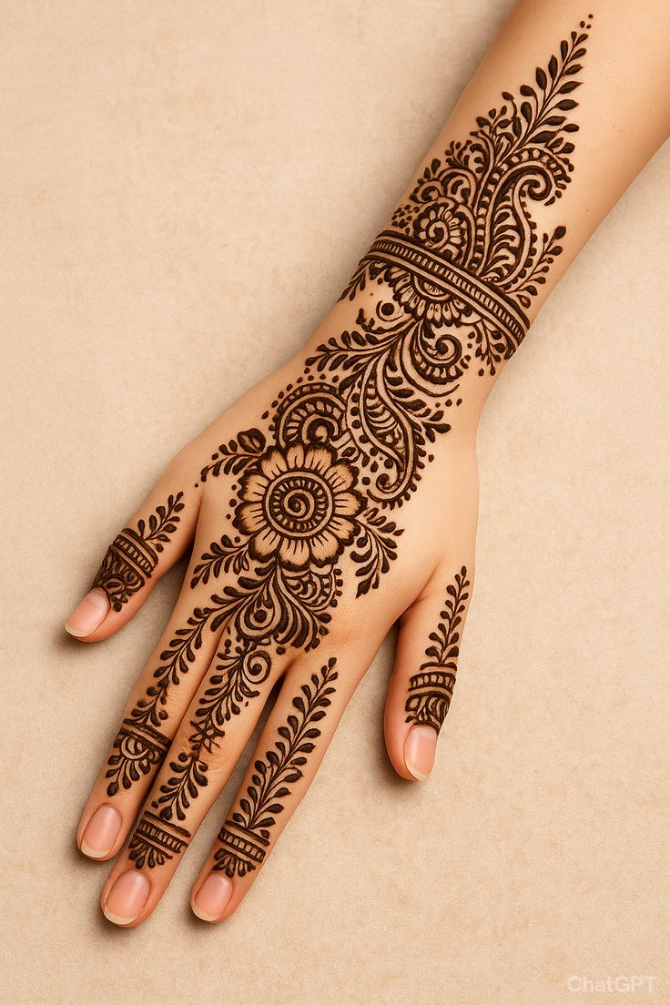 mehndi design photos palm art