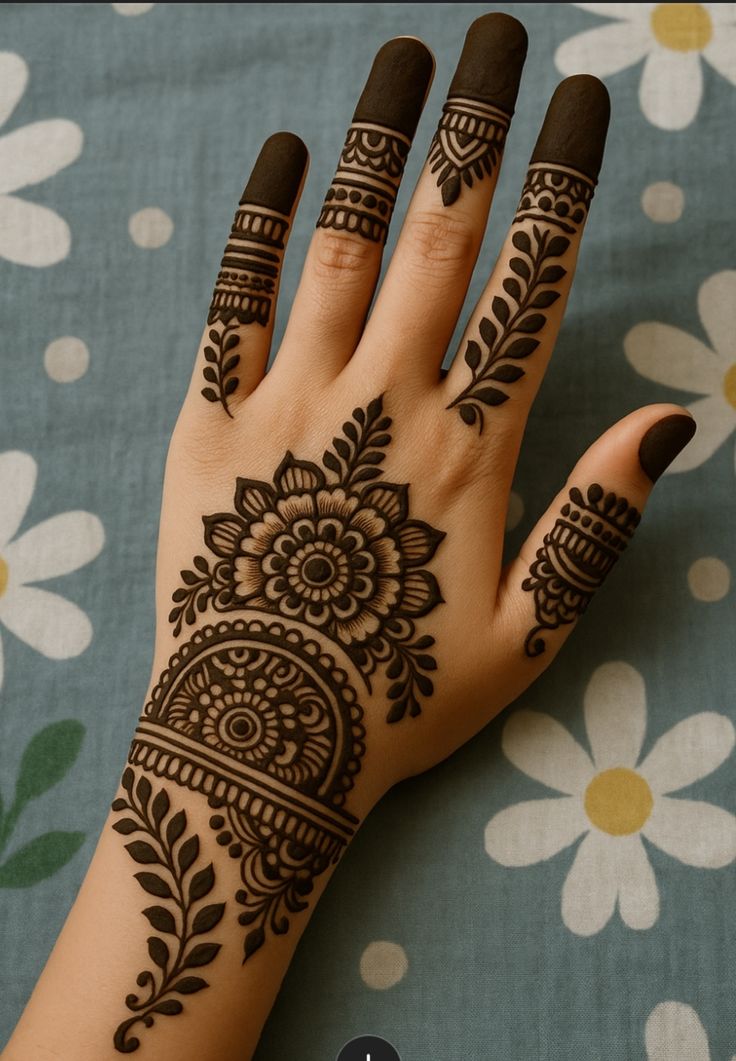 mehndi design photos palm