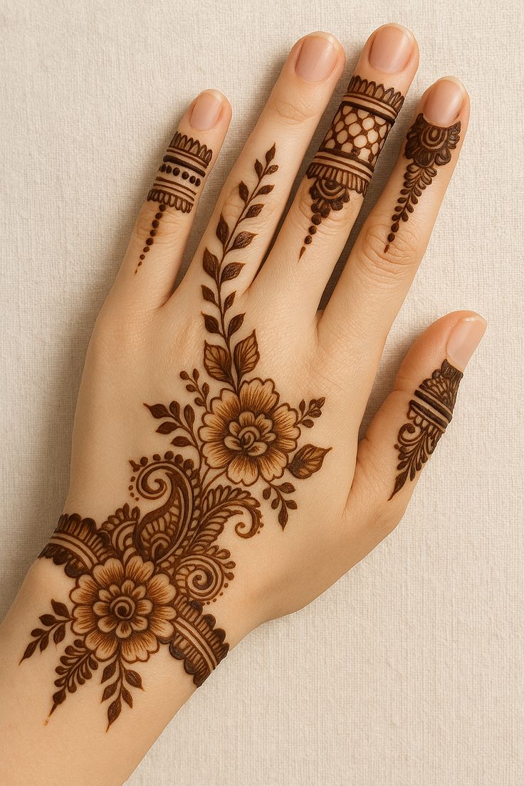mehndi design photos simple