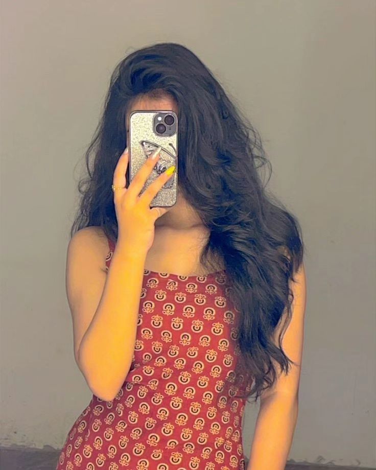 mirror selfie girl dp hidden face pic