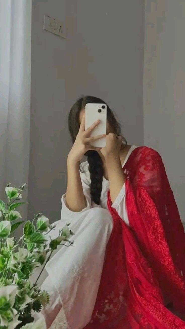 mirror selfie girl dp night click