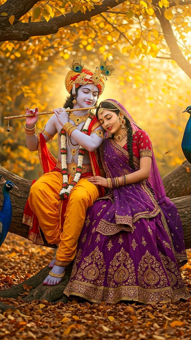radha krishna wallpaper divine love