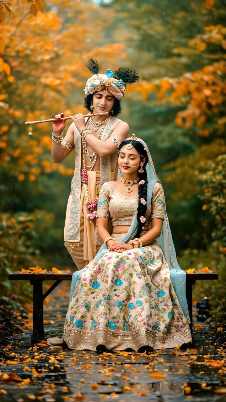 radha krishna wallpaper nature background
