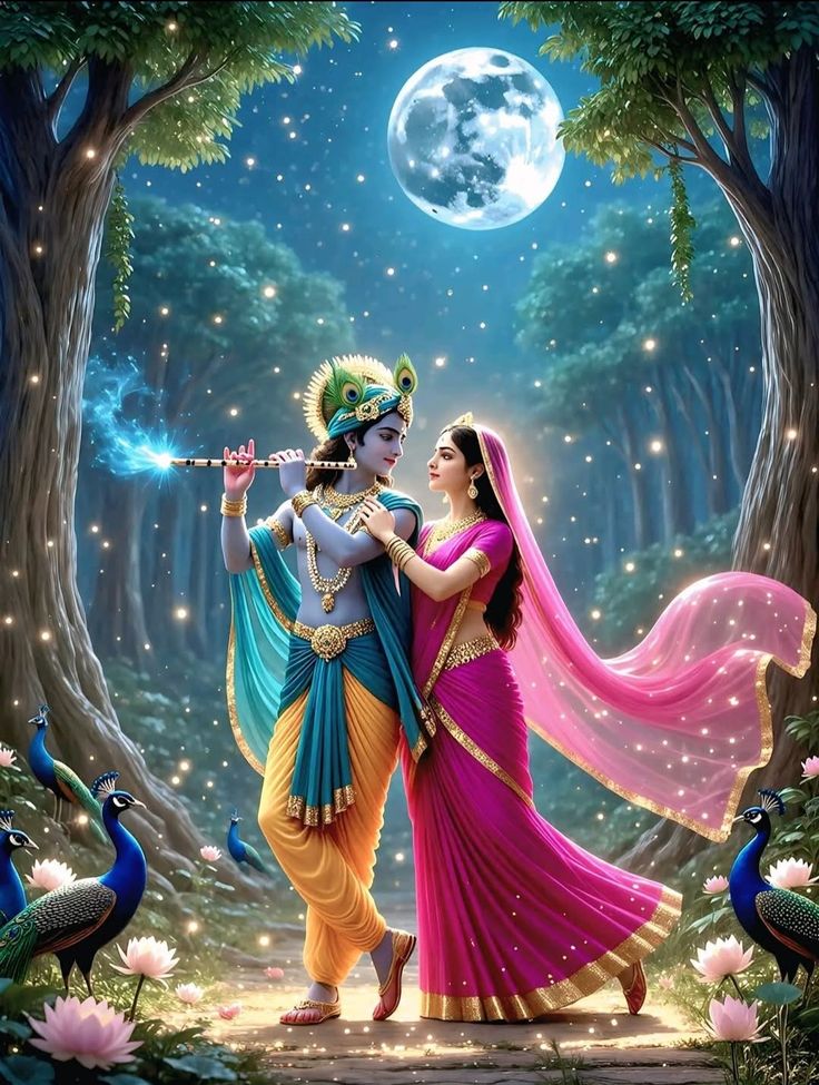 radha krishna wallpaper peaceful