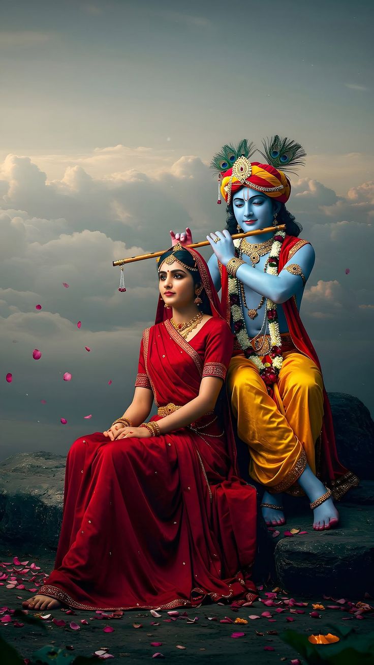 radha krishna wallpaper real photo