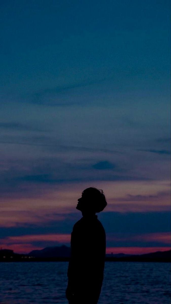 sad boy dp black background