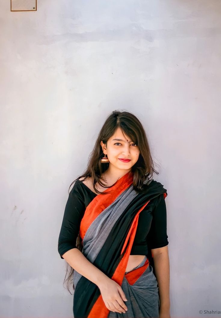 saree girl dp village look