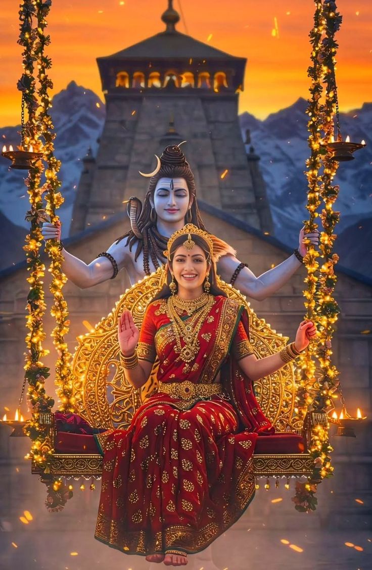 shiv parvati images love