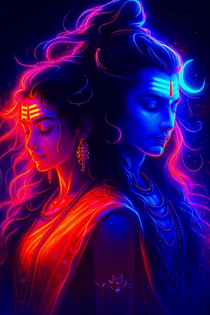 shiv parvati images real