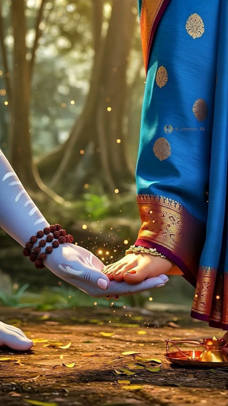 shiv parvati images real