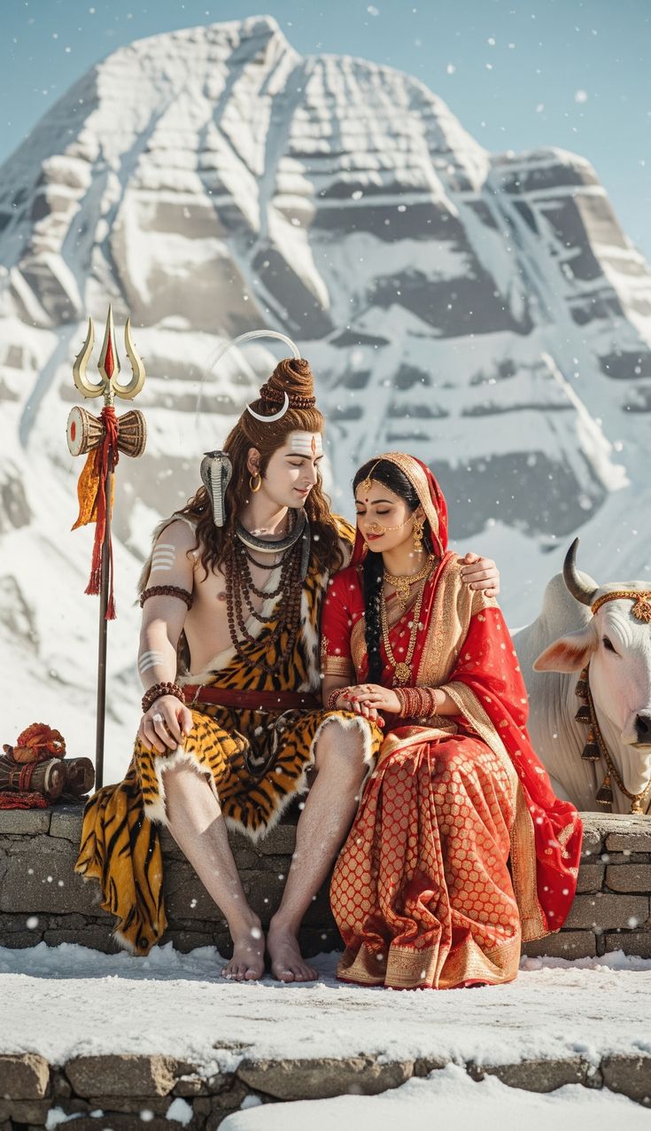 shiv parvati love hd wallpaper download