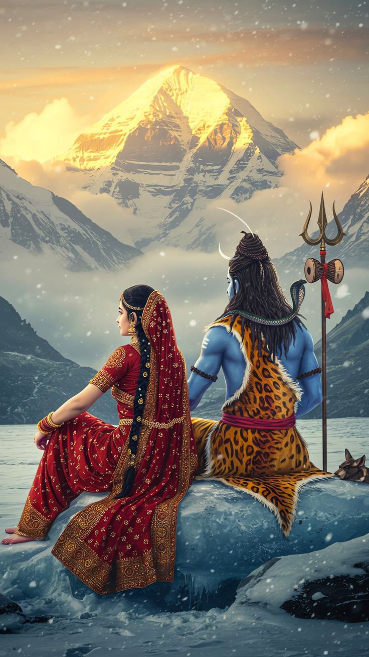 shiv parvati love pic for dp
