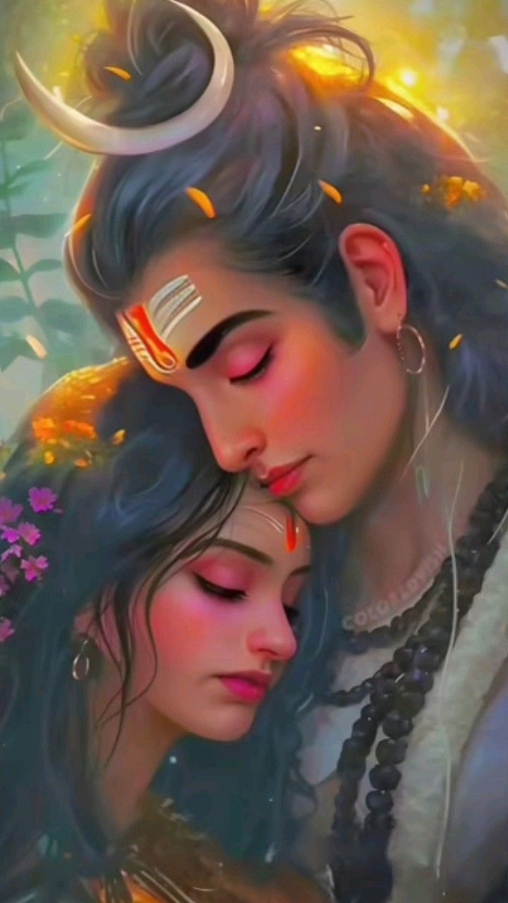 shiv parvati photo frame design