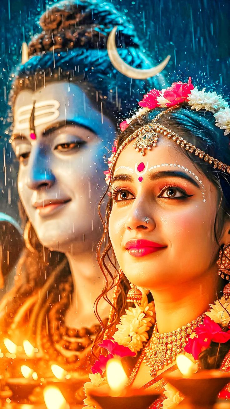 shiv parvati real life photo