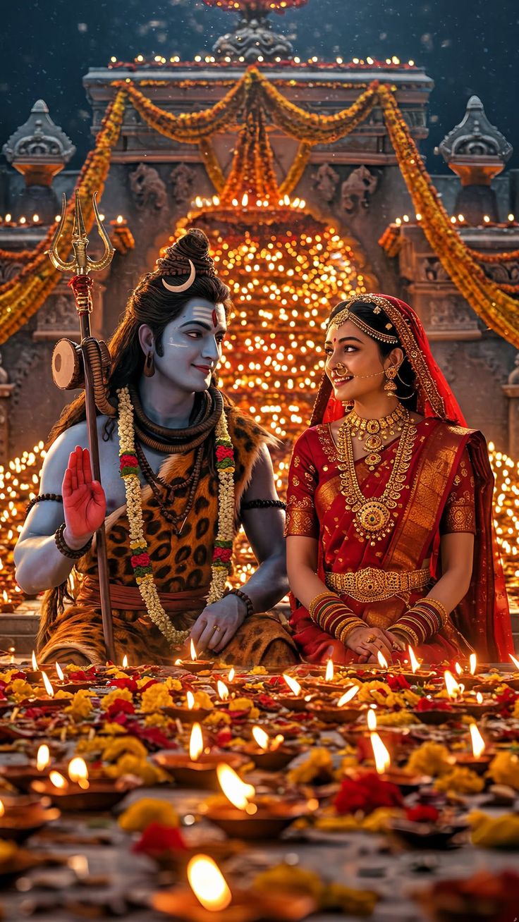 shiv parvati real photo hd